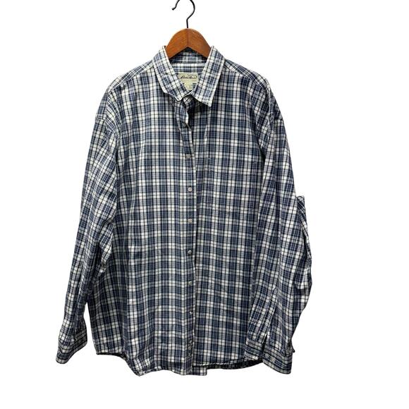 Vintage Eddie Bauer Men’s Big & Tall Canvas Shirt sz XXXL-Tall 3XL-T #H979 - Picture 9 of 10